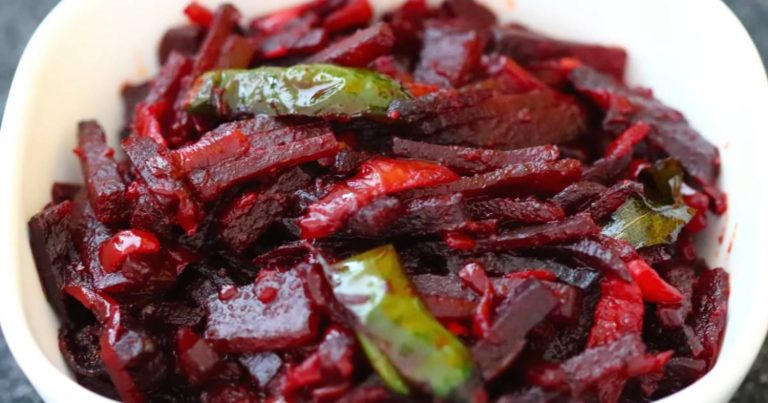 Beetroot Mezhukkupuratti Recipe