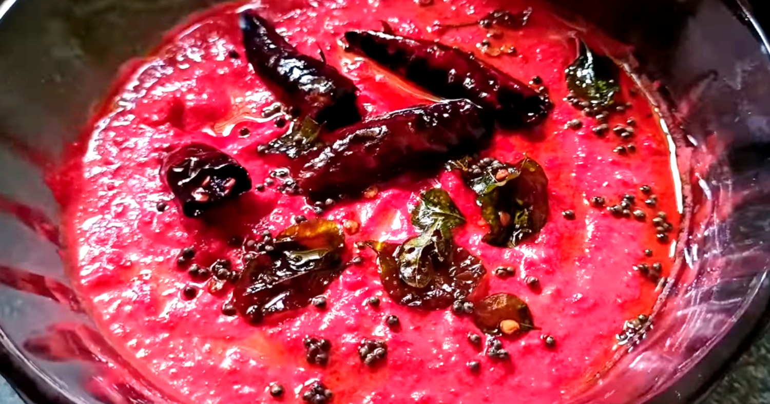 Kerala Sadya Special Beetroot Pachadi Recipe