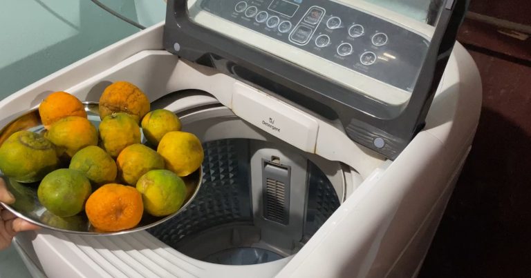 Washing machine Care Using Orange Peel