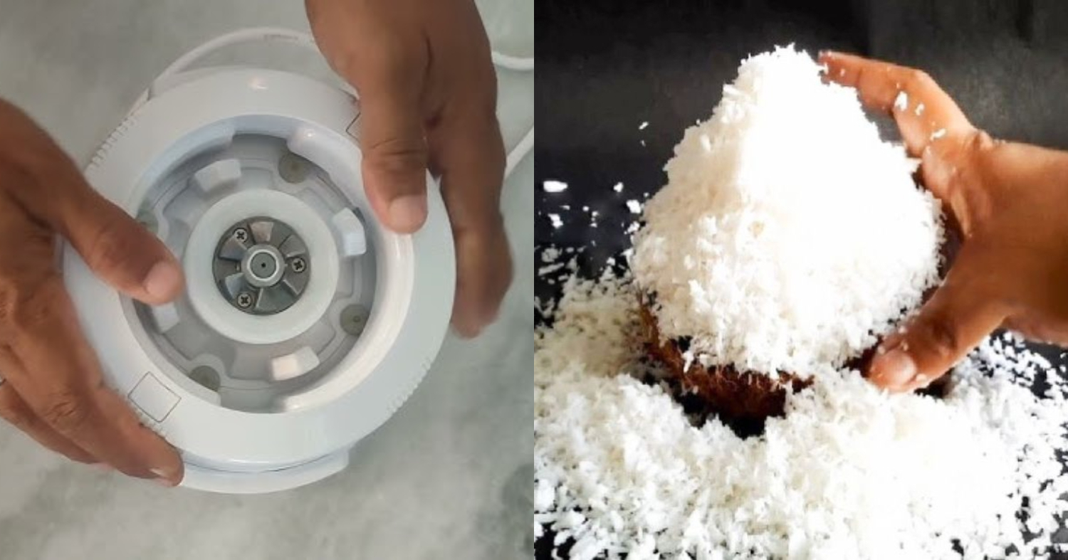 How To Grate Coconut In Mixie