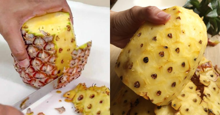 Pineapple Peeling Easy Trick