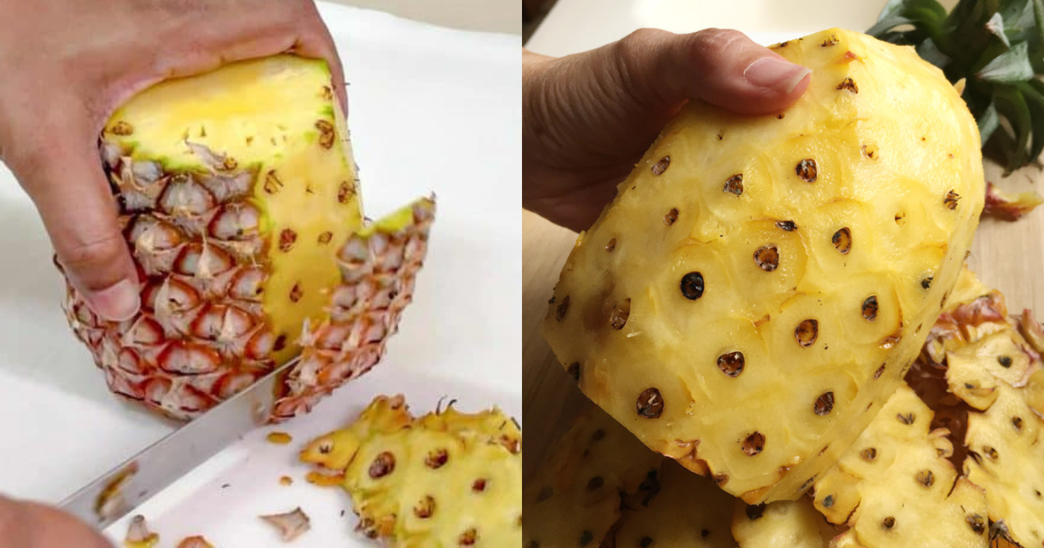 Pineapple Peeling Easy Trick