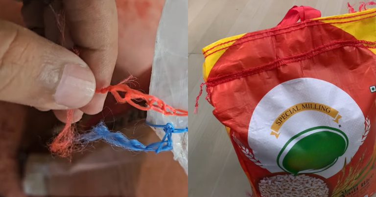 How To Open The Rice Bag Knot