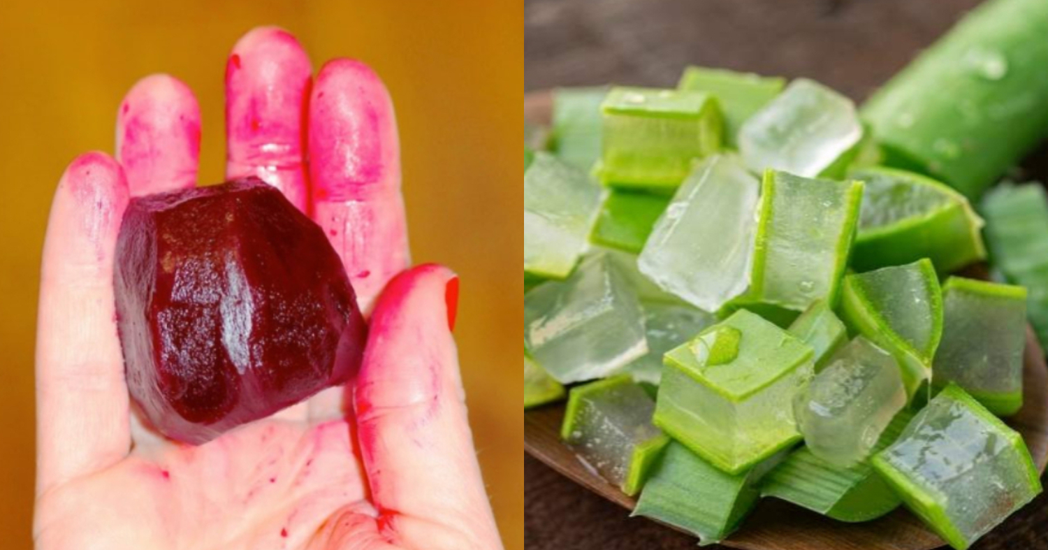 Natural Hair Dye Using Beetroot And Aloe Vera