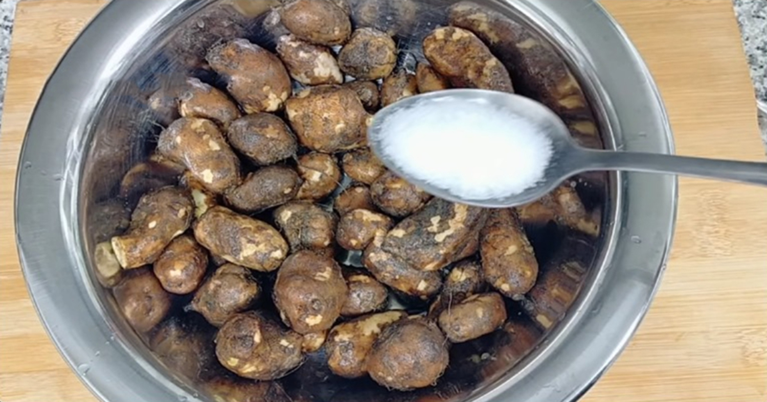 Tip To Clean Chinese Potato Or Koorka Easily