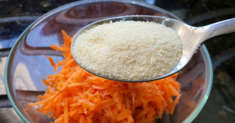 Carrot Rava Snack Recipe