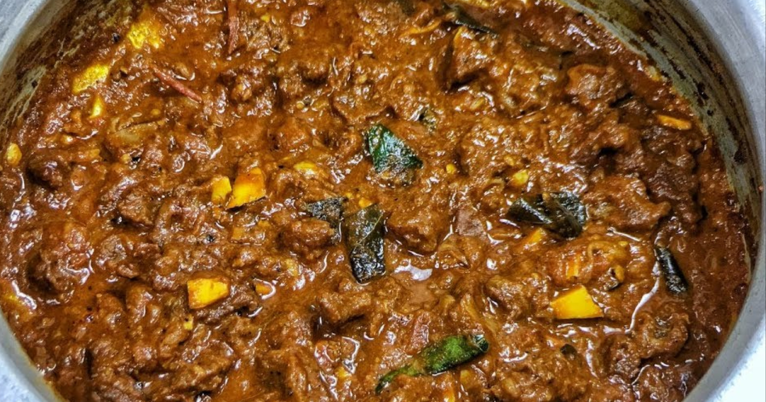 Kerala Style Varutharacha Beef Curry Recipe