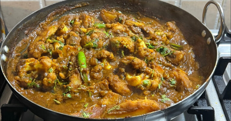 Potato Cauliflower Masala Curry Recipe